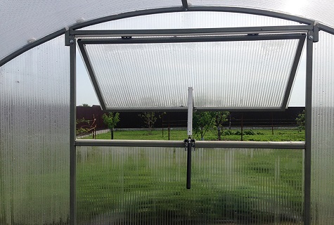 ventilation of the greenhouse