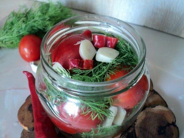 Glas Tomaten