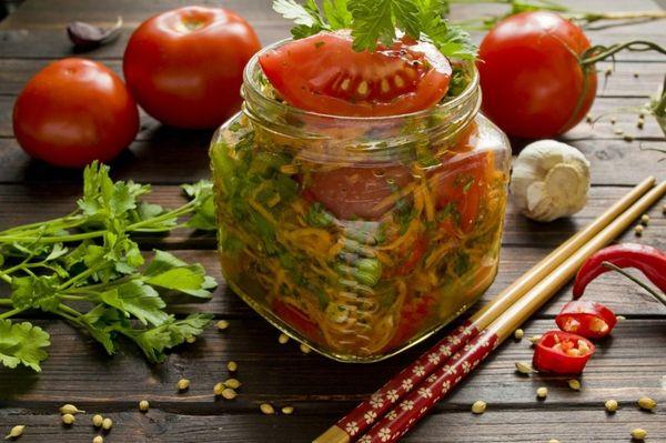 Tomates con zanahorias