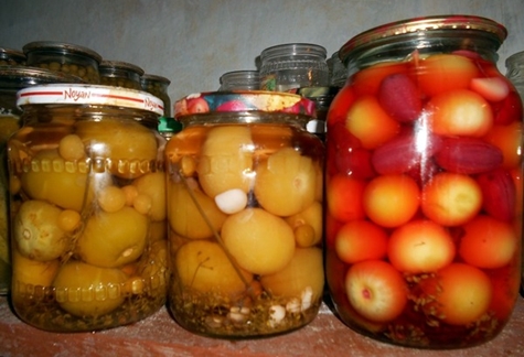 physalis in jars