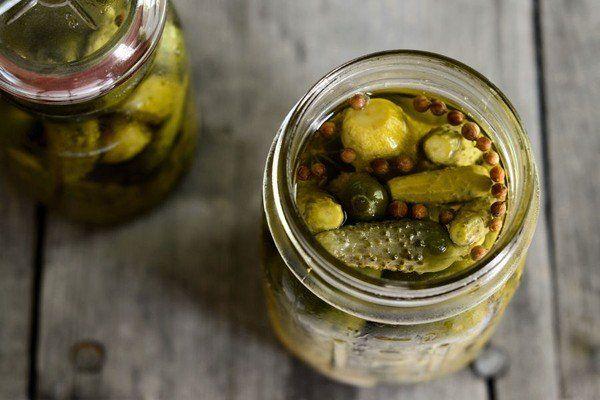 pickling in jars