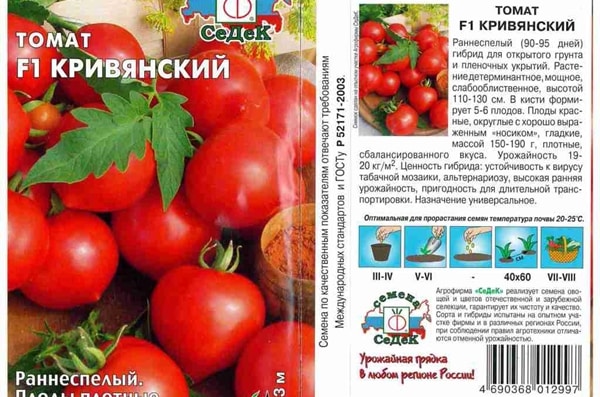 vzhled rajčete Krivjanského