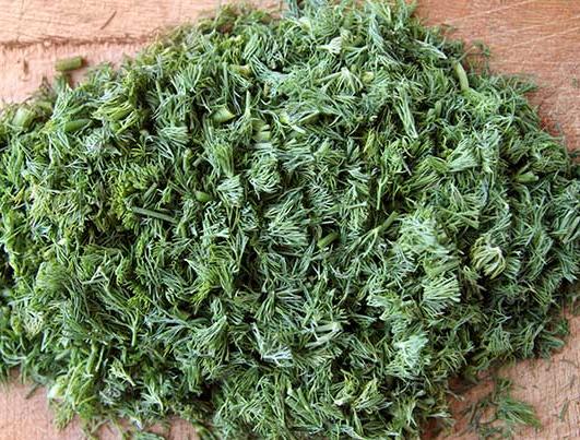 chopped dill 