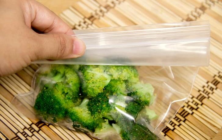 broccoli in a bag