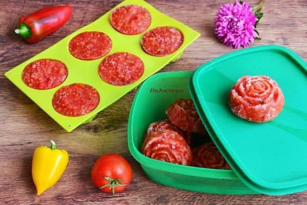 vegetables in a container