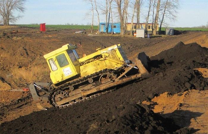 traktor på platsen 