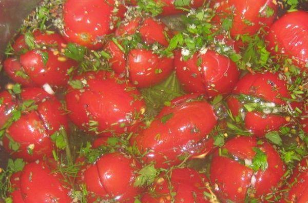 rajčata s bylinkami